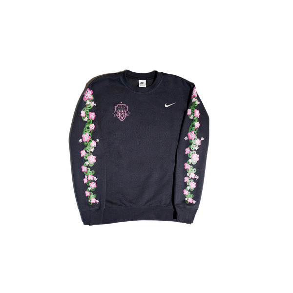 Washington Spirit 2024 Cherry Blossom Nike Crew Sweatshirt - Anthracit ...